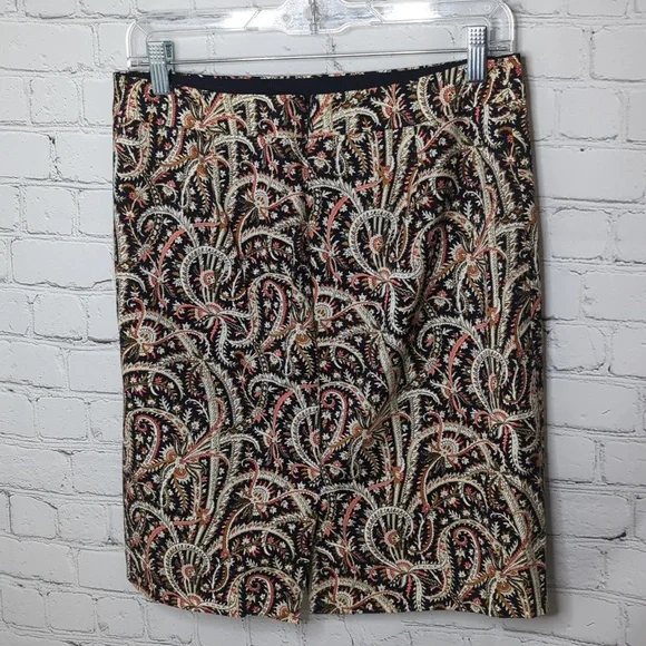 J. Crew paisley number 2 pencil skirt - Picture 2 of 7